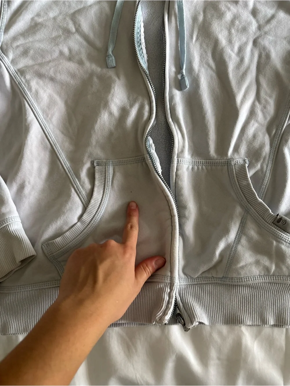 Nike Light blue Women's Lightweight Zip Hoodie